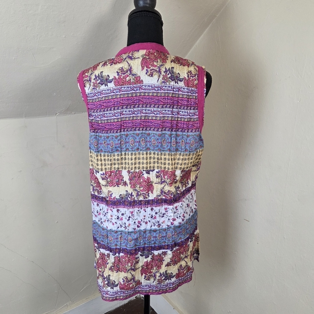 Unique Spectrum Multicolor Sparkling Tunic Top Si… - image 4